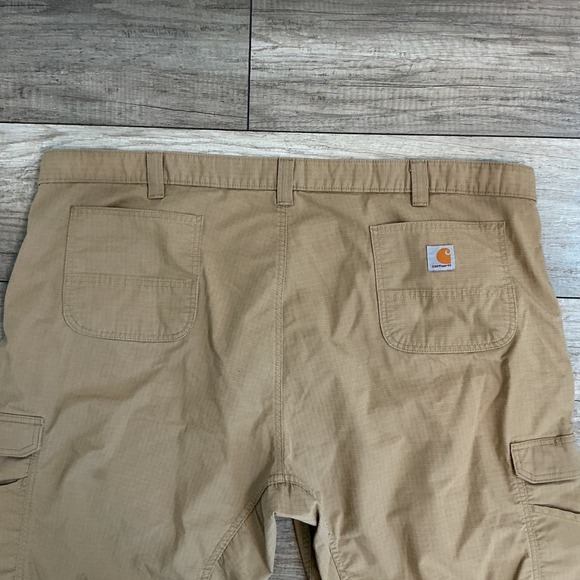 Carhartt Relaxed Fit Tan Cargo Shorts Workwear Utility Mens Size 50 - Picture 6 of 6